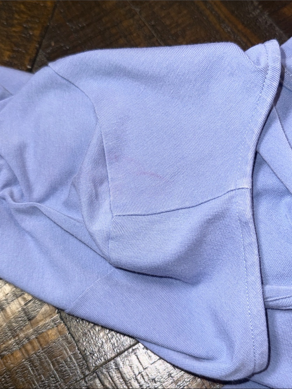 Sézane Pippa Vintage Blue Organic Cotton Tie Midi Maxi Dress XXL Flawed - Picture 10 of 11